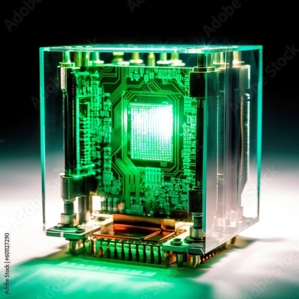 Obraz Futuristische MultiCore CPU - generative ai