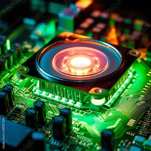 Obraz Futuristische MultiCore CPU - generative ai