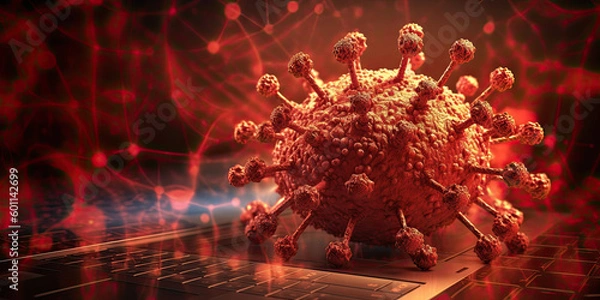 Fototapeta Cyber virus concept 