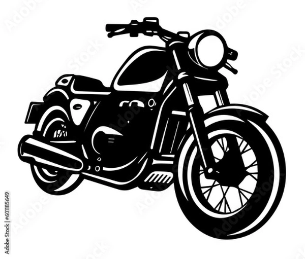 Obraz motorcycle isolated on white background