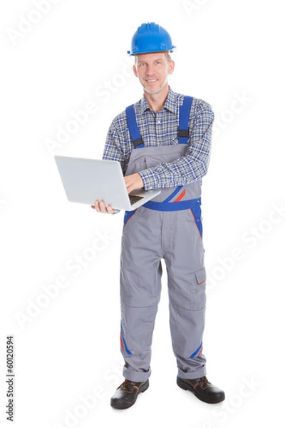 Obraz Architect Using Laptop