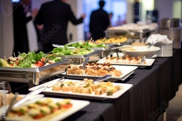 Fototapeta illustration, event catering, ai generative