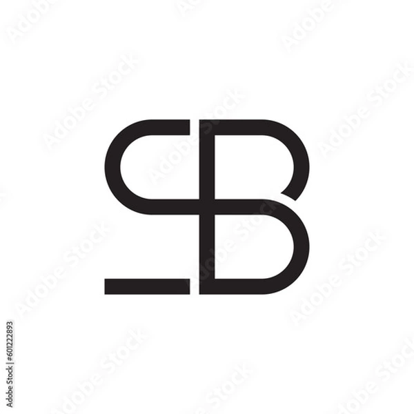 Obraz sb letter logo