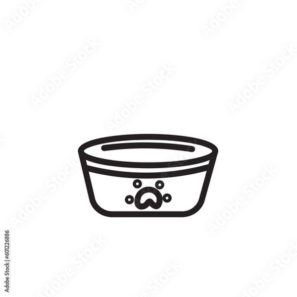 Fototapeta Bowl Canine Dog Outline Icon