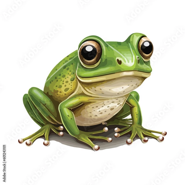 Obraz vector cute frog cartoon style