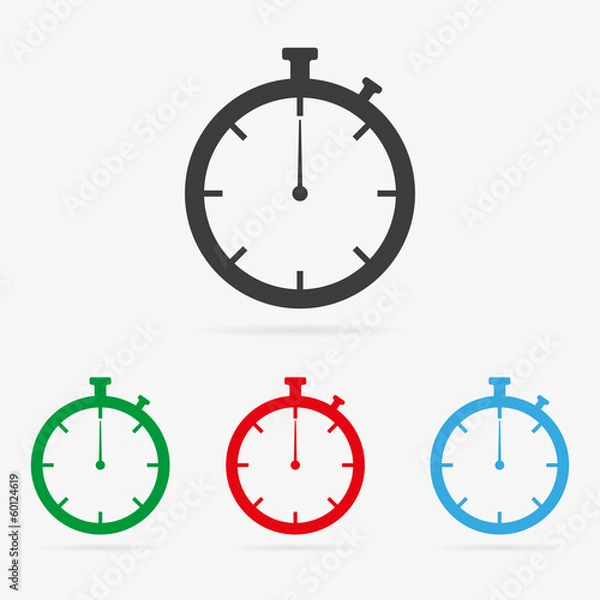 Obraz Vector stopwatch icons