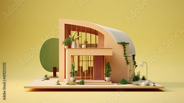 Obraz graphic design of a modern building 