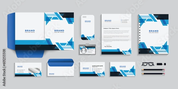 Obraz Corporate identity template, corporate business stationary set. minimal design, eps.