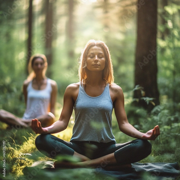 Obraz yoga in the park