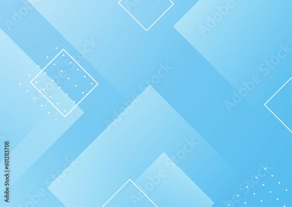 Fototapeta Vector abstract graphic presentation design banner blue pattern wallpaper background web template.