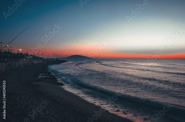 Obraz sunset over the beach