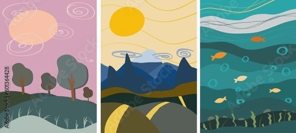 Obraz Backgrounds with nature. ecological environment.