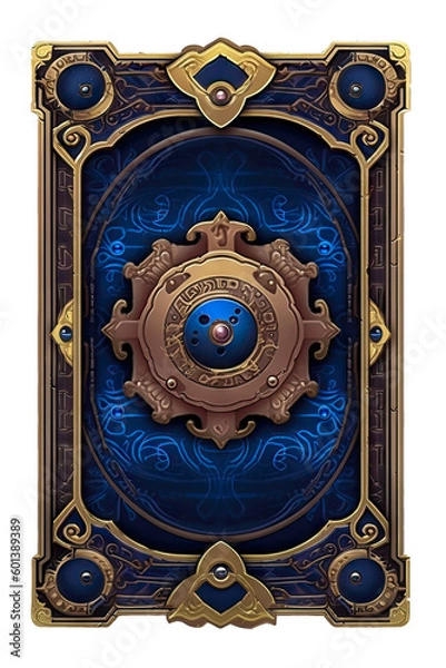 Fototapeta Card deck design. Card back design. 2d mobile game asset made with Generative AI