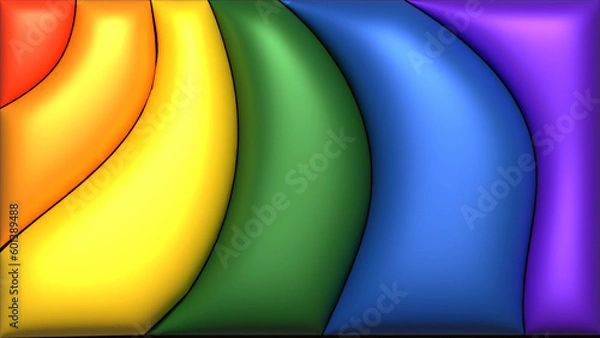 Obraz Rainbow background pride month 