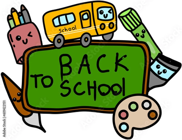 Fototapeta back to school