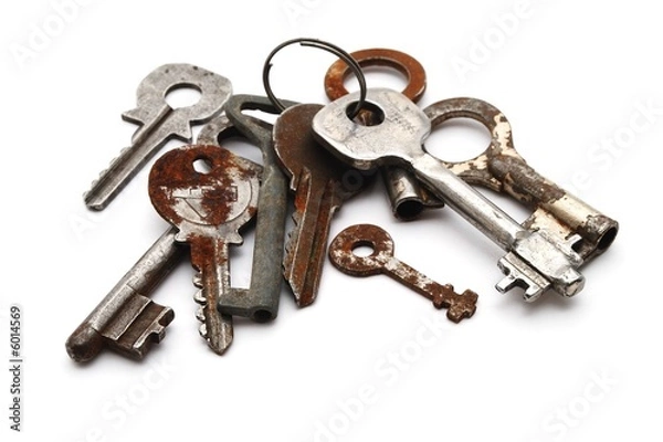 Obraz The old rusty keys.