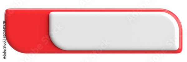 Fototapeta 3D button. Empty button. 3D illustration.