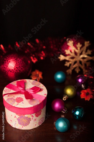 Obraz Rounded Gift Box Christmas