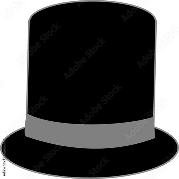 Obraz 黒のシルクハット