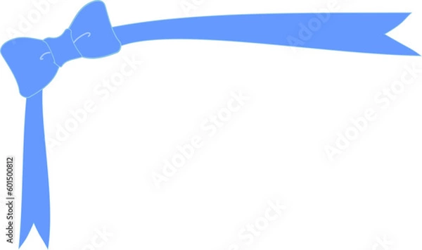 Obraz 角の青いリボン