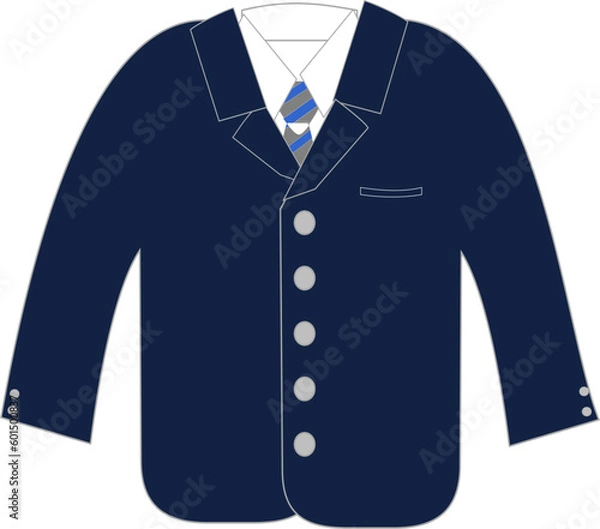 Obraz 紺のスーツ