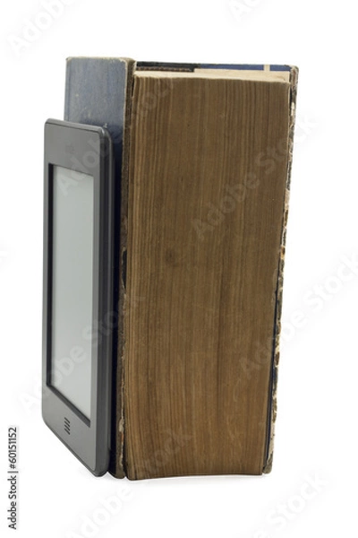 Obraz EBOOK AND  PRINTED BOOKS.