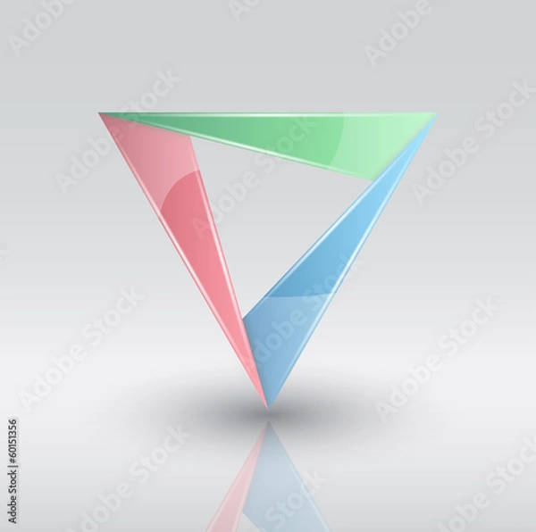 Fototapeta triangle infographit