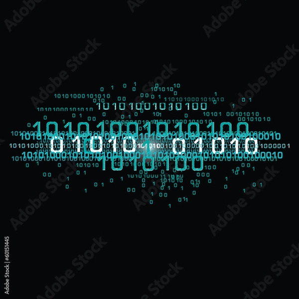 Obraz Binary Numbers Concept