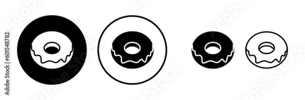 Obraz Donut icon vector. doughnut icon. donut logo
