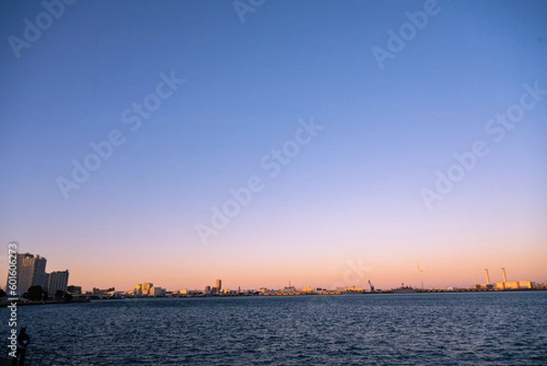 Obraz 夕焼けの海