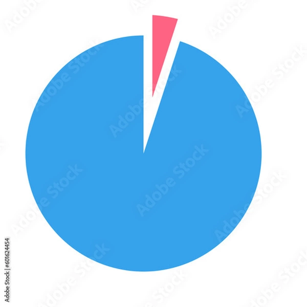 Obraz Infographic polar pie chart element