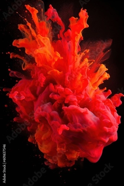 Fototapeta colorful paint explosion -Ai