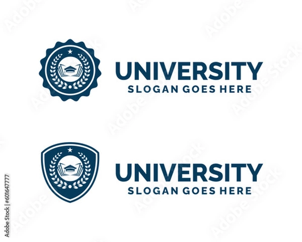 Fototapeta University logo design vector illustration