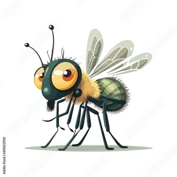 Obraz vector cute mosquito cartoon style