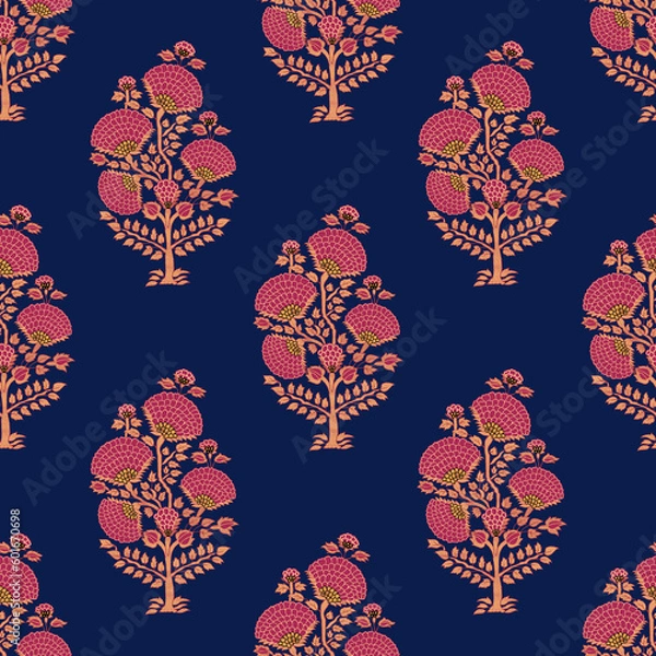 Obraz Digital Textile Design and Beautiful ethnic and Mughal art Pattern and motif, digital print 