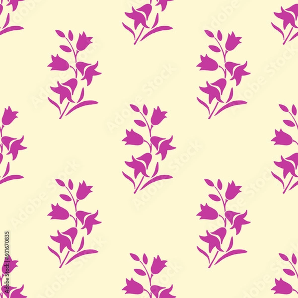 Obraz seamless pattern with pink flowers