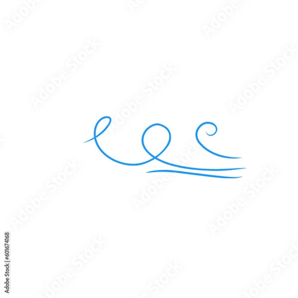 Fototapeta wind vector