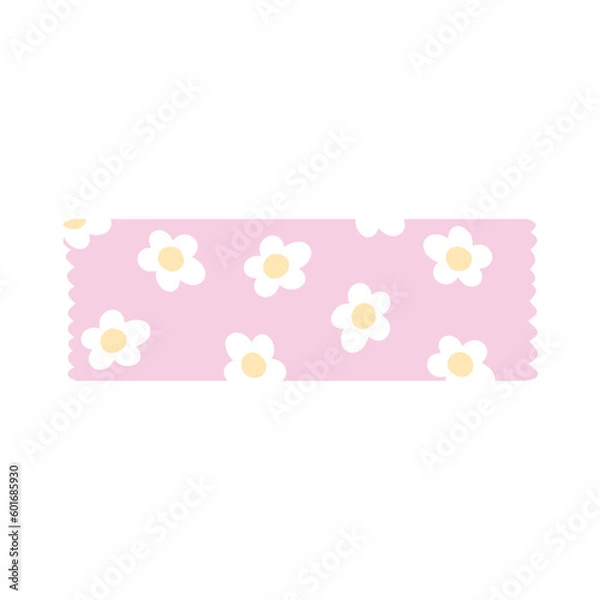 Obraz daisy cute pink tape