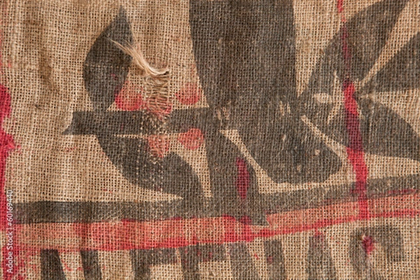 Obraz jute sackcloth decoration