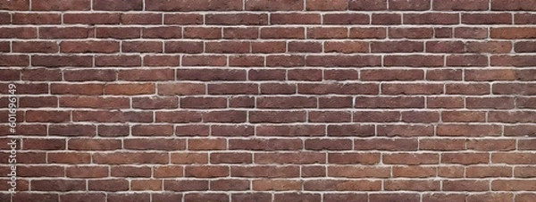 Fototapeta Red brick background texture seamless pattern.
Seamless brick masonry. Red brick wall seamless illustration background. Generative AI