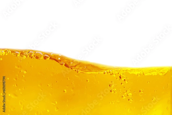 Fototapeta close up of beer bubbles