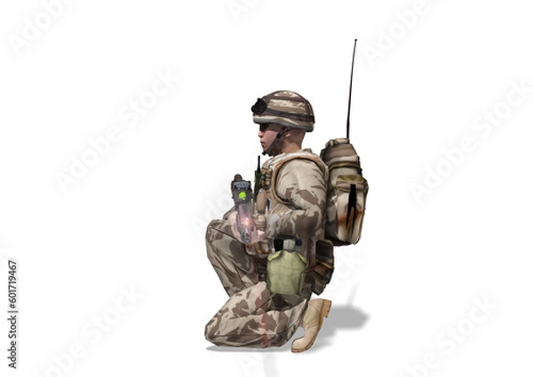 Obraz soldier in combat