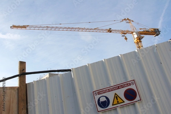 Obraz Chantier interdit au public