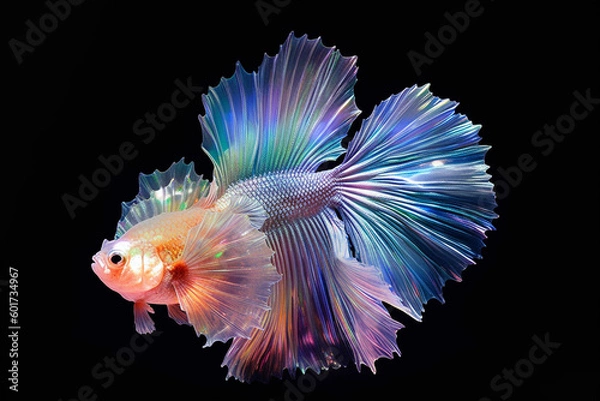 Fototapeta fish in aquarium Generative AI