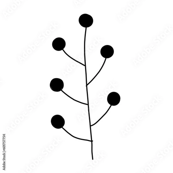 Fototapeta Doodle leaf arts