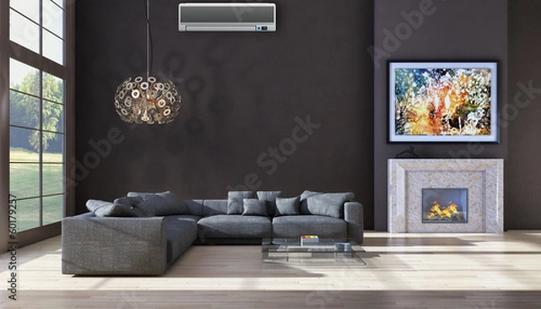 Fototapeta Interno con aria condizionata