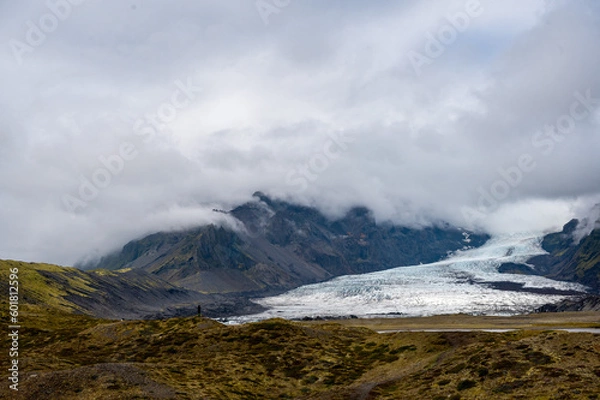 Fototapeta clouds over the mountains