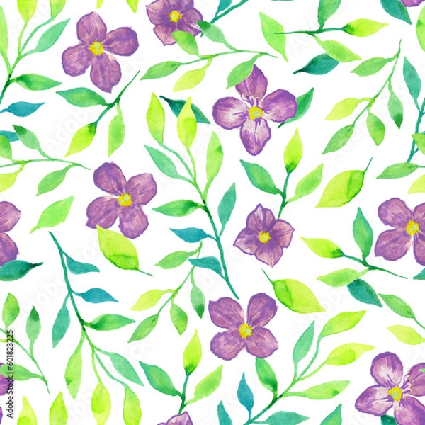 Obraz Multicolor watercolor floral pattern