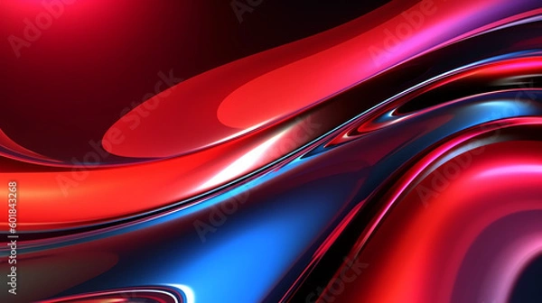 Obraz Abstract background texture of Oil or Petrol liquid flow, liquid metal close-up. Liquid waves and stains. Oil marble trendy dynamic art with glowing effect. bright color fluid art 3d render.