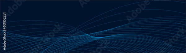 Fototapeta Abstract flow linear fluid wavy shape .Striped linear pattern . Music sound wave . Vector illustration